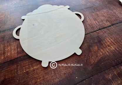 Large Pot of Gold Wood Blank or Door Hanger