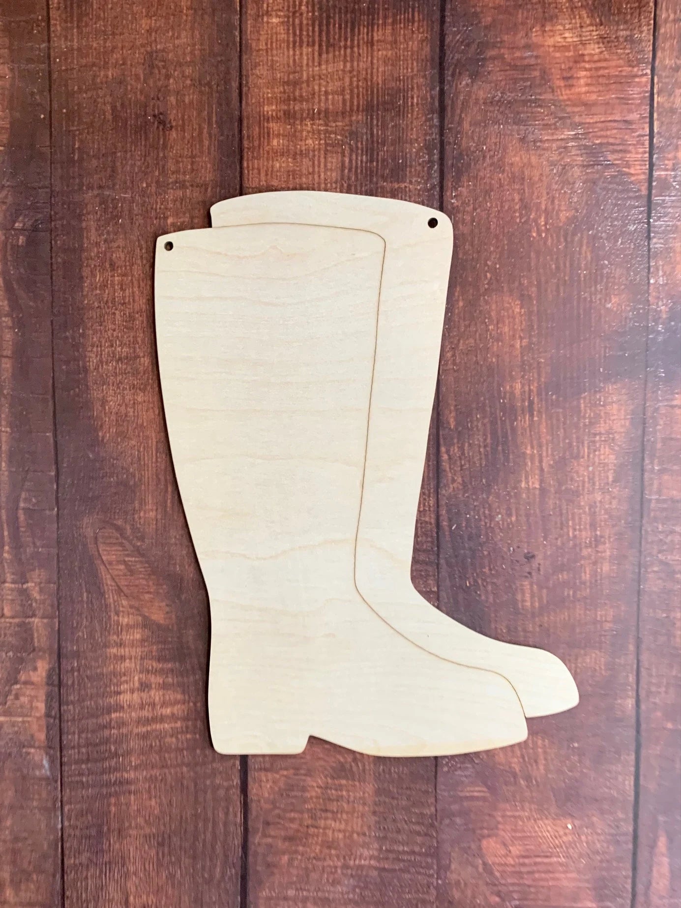 Rainboots Wood Cut out for Spring Sign