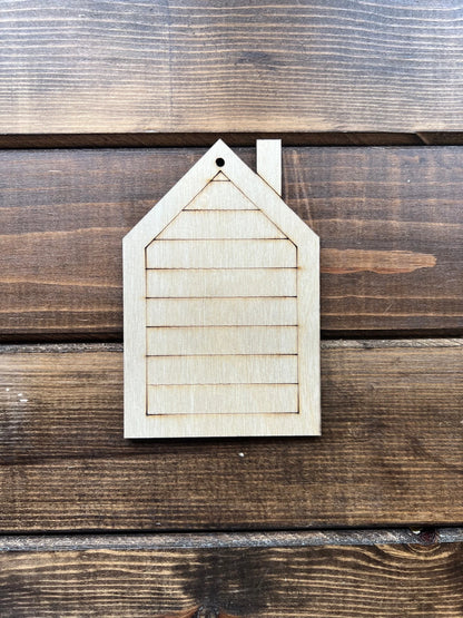 Shiplap House Ornament for Christmas Tree