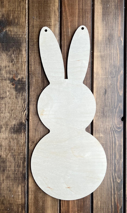 Bunny Door Hanger Wood Blank