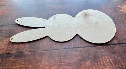 Bunny Door Hanger Wood Blank