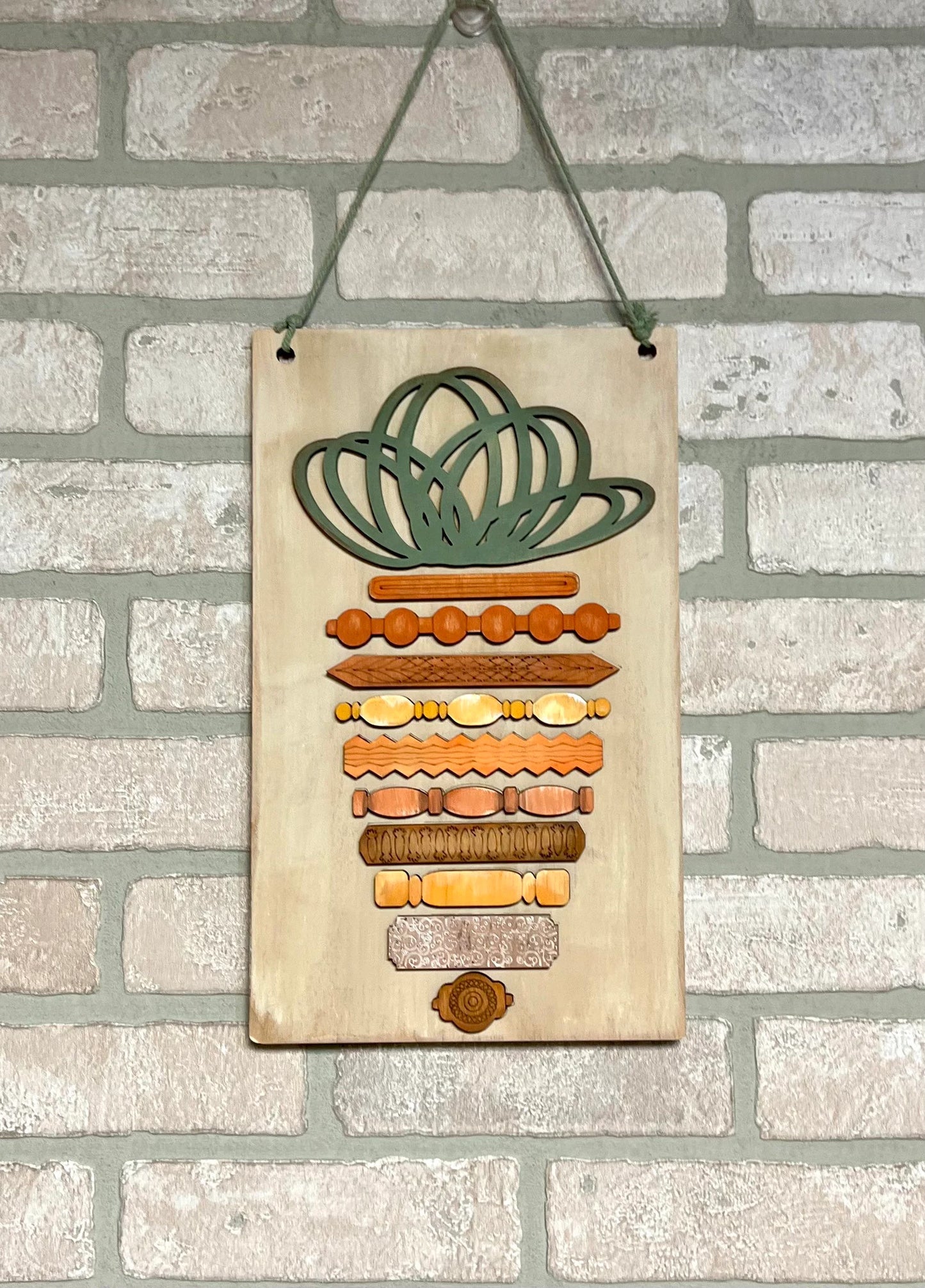 Laser Cut Faux Spindle Project Easter Carrot