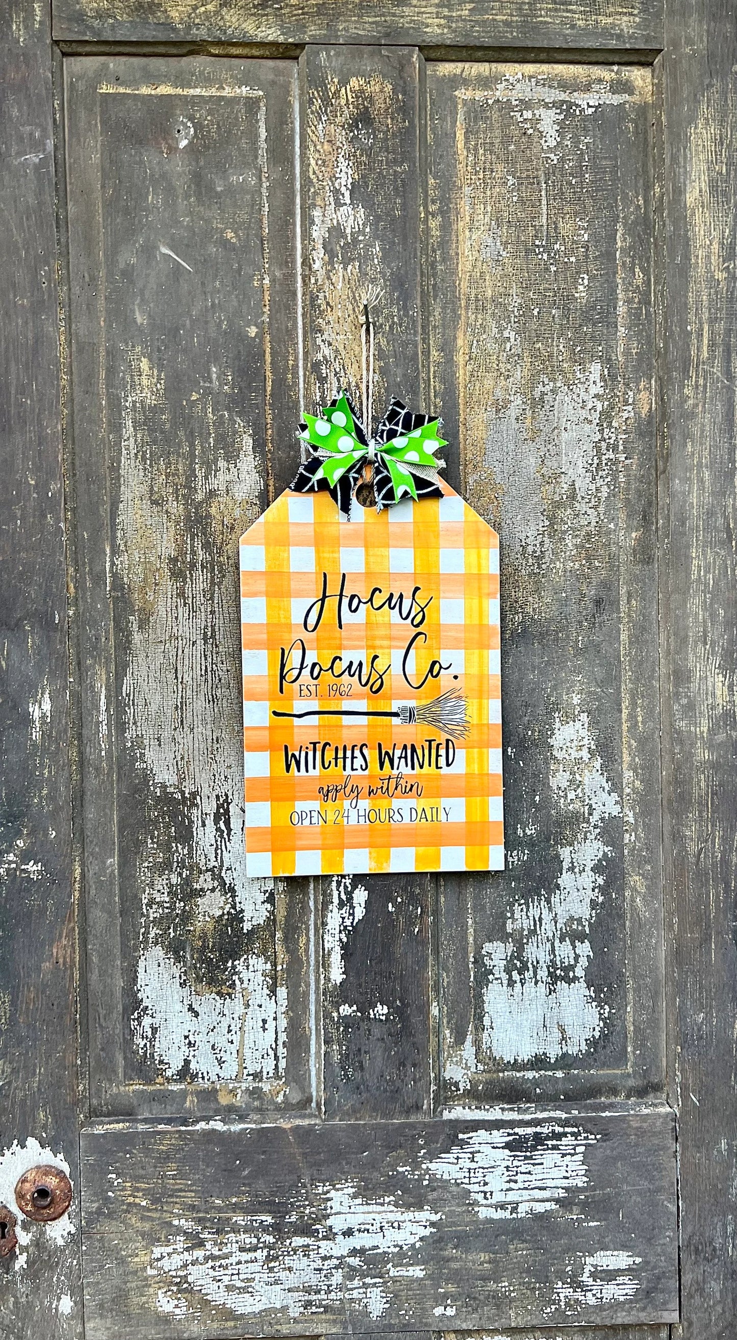 Large Gift Tag Door Hanger Unfinished Blank