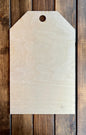 Large Gift Tag Door Hanger Unfinished Blank