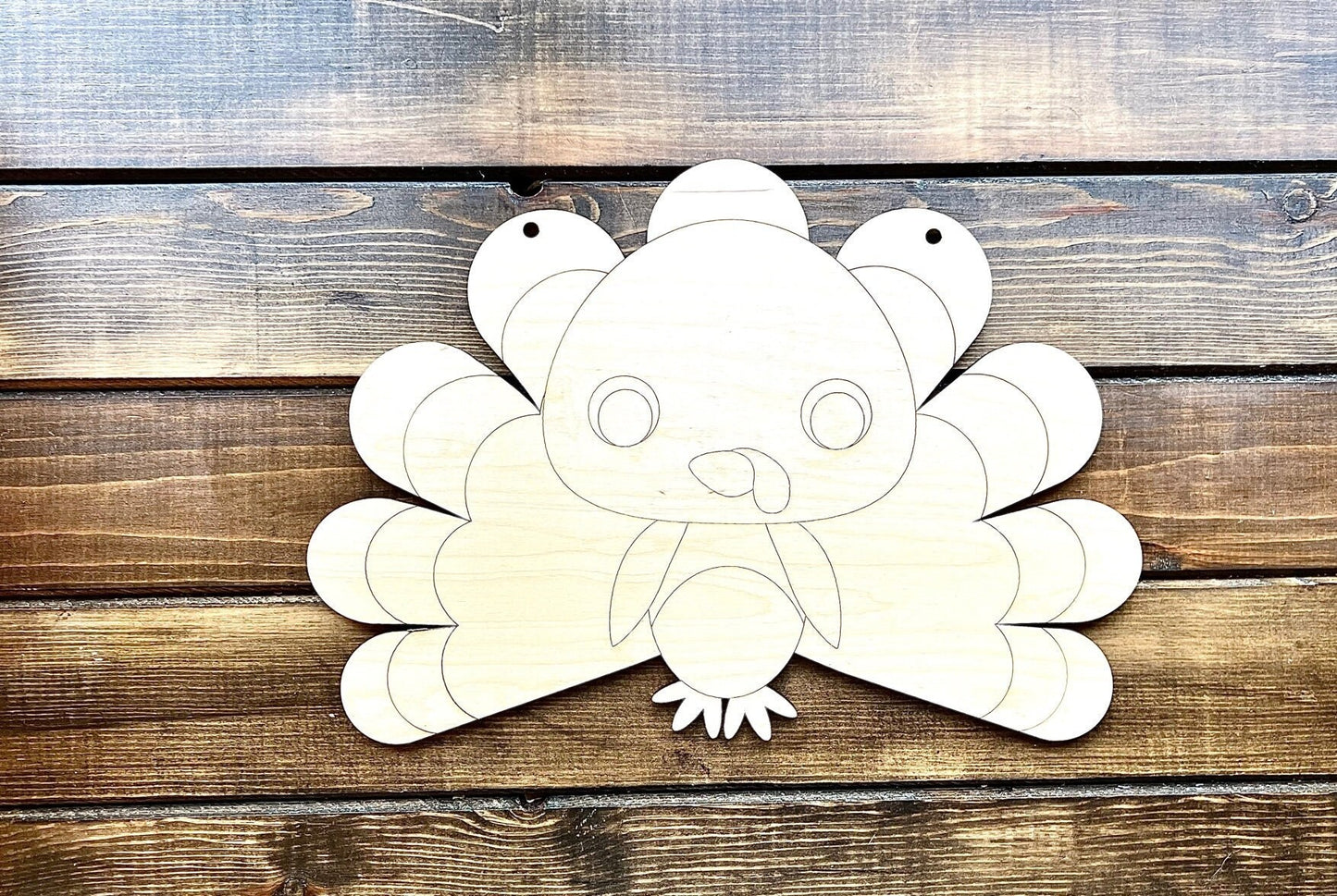 Turkey Door Hanger Blank Fall or Thanksgiving